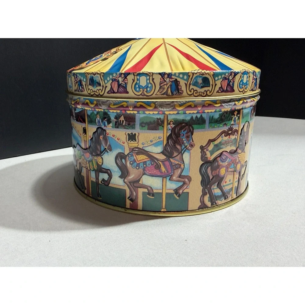 Hershey's Hometown Series Canister #13 Hersheypark Carrousel Vintage 1996 Tin
